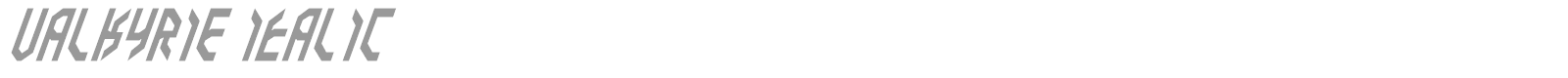 Valkyrie Italic font preview
