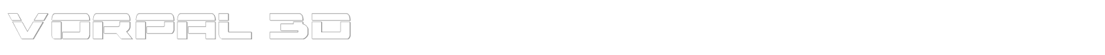 Vorpal 3D font preview