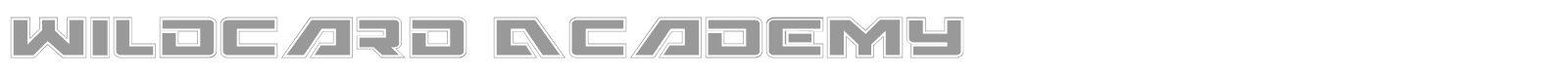 Wildcard Academy font preview