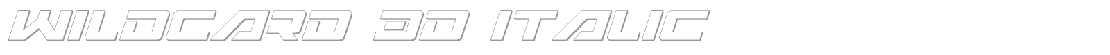 Wildcard Laser Italic font preview