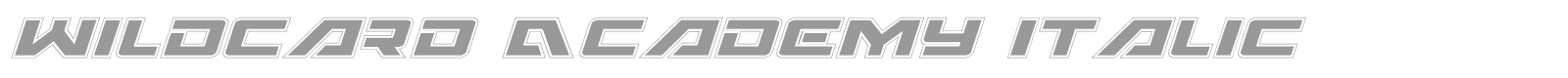 Wildcard Laser Italic font preview
