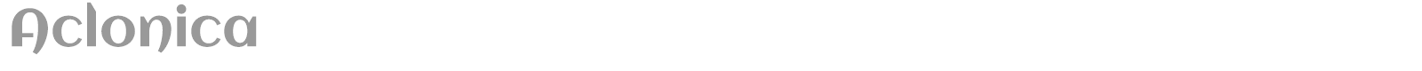 Aclonica font preview