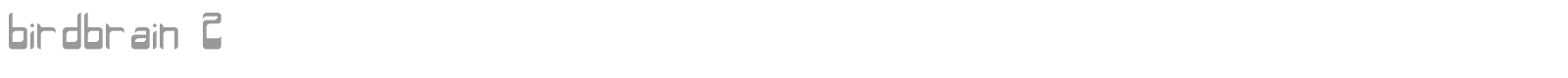 birdbrain 2 font preview
