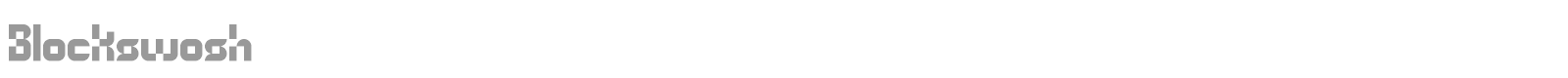 Blockswosh font preview
