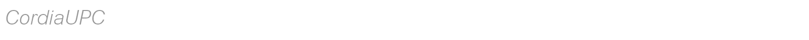 CordiaUPC font preview