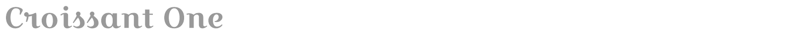 Croissant One font preview