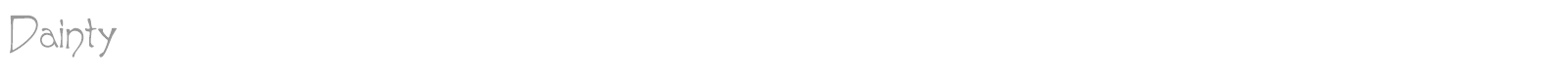 DAINTY font preview