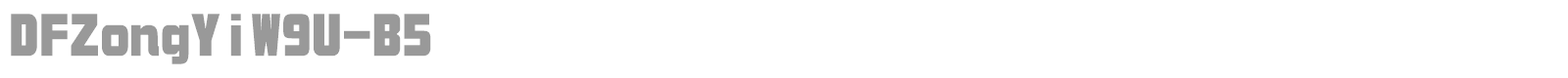 DFZongYiW9U-B5 font preview