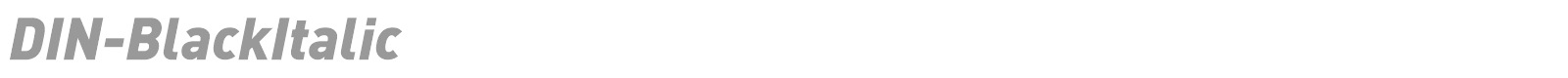 DIN-BlackItalic font preview