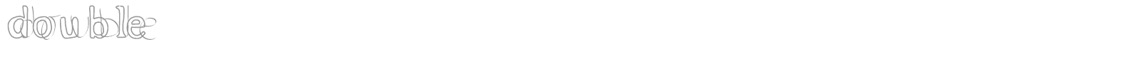 DOUBLE font preview
