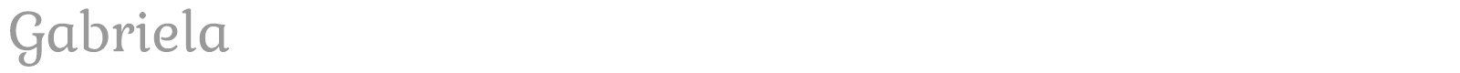 Gabriela font preview