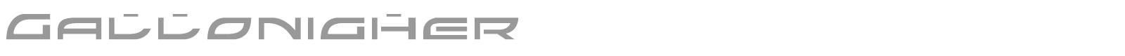 Gallonigher font preview