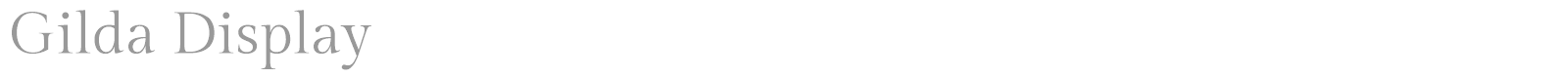 Gilda Display font preview