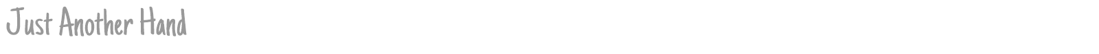 Just Another Hand font preview