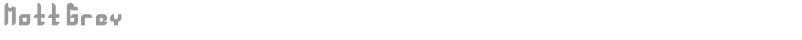 Matt Grey font preview
