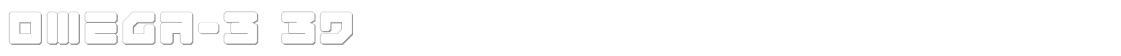 Omega-3 3D font preview