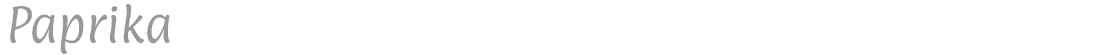 Paprika font preview