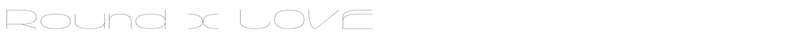 Round x LOVE font preview