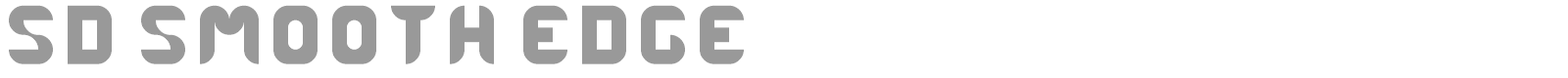 SD Smooth Edge font preview