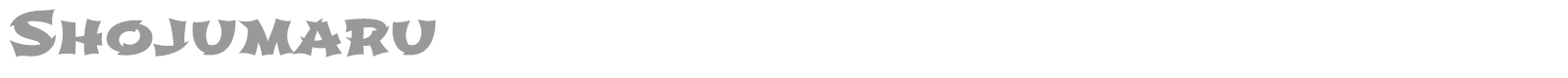 Shojumaru font preview