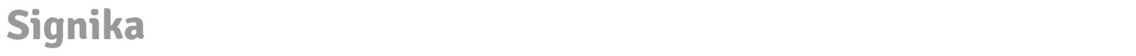 Signika font preview