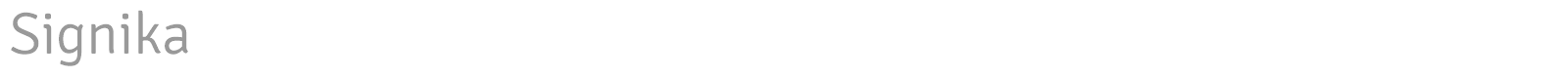 Signika font preview