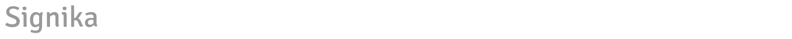 Signika font preview