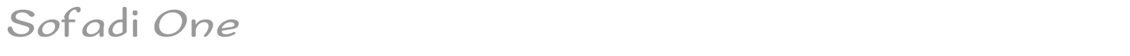 Sofadi One font preview