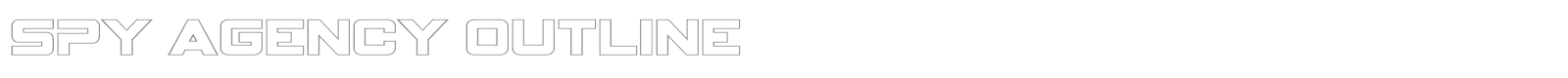 Spy Agency Outline font preview