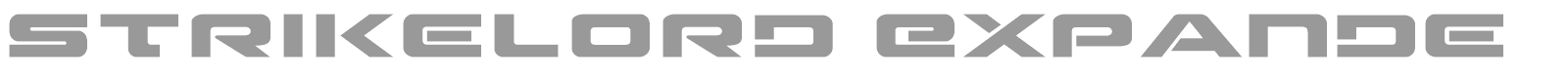 Strikelord Expanded font preview