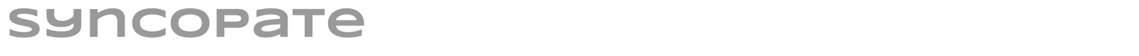 Syncopate font preview