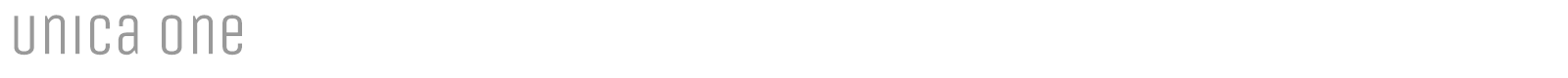 Unica One font preview