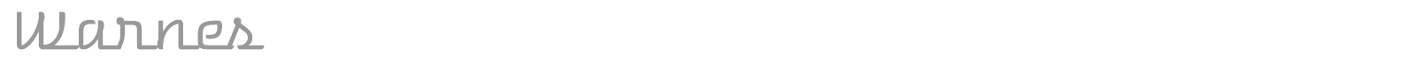 Warnes font preview