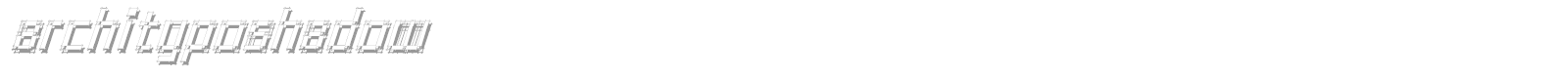 ArchitypoShadow font preview