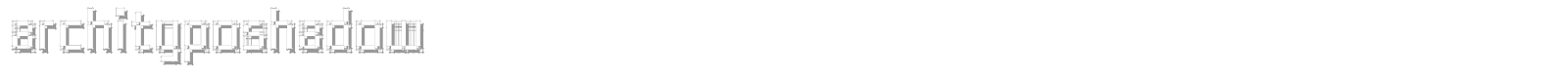 ArchitypoShadow font preview