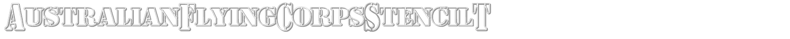AustralianFlyingCorpsStencilT font preview
