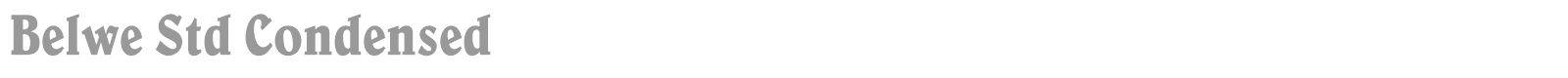 Belwe Std font preview