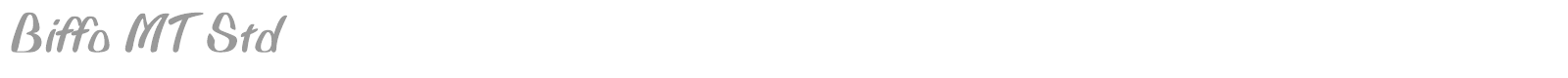 Biffo MT Std font preview
