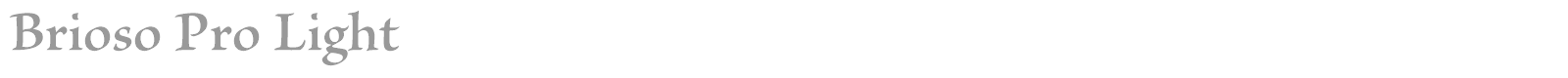 Brioso Pro font preview