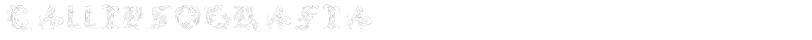 CalliPsoGrafia font preview