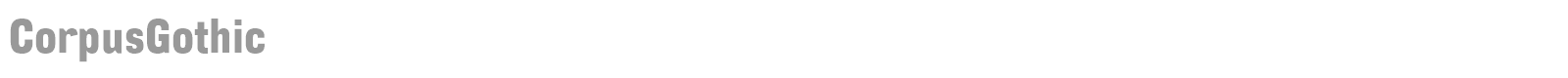 CorpusGothic font preview