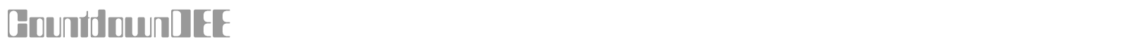CountdownDEE font preview