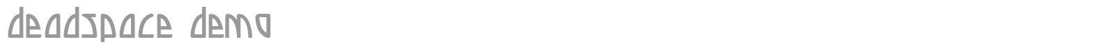Deadspace font preview