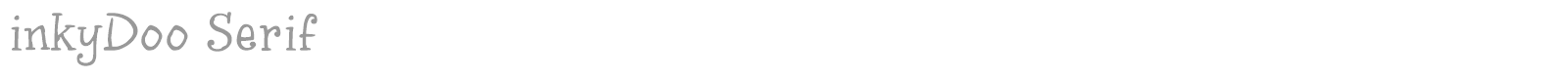 InkyDoo Serif font preview