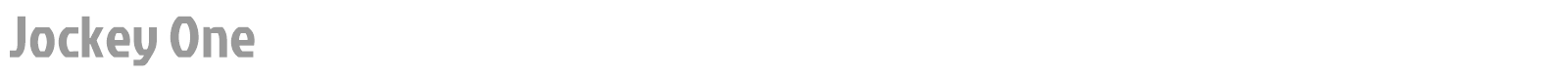 Jockey One font preview
