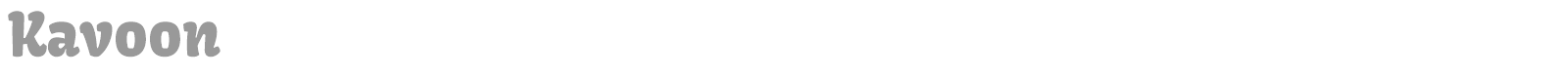 Kavoon font preview