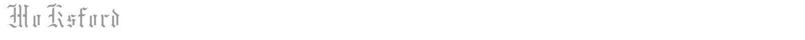 MoKsford font preview