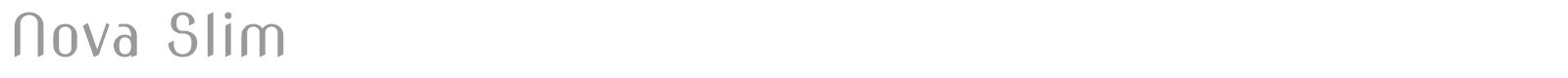 Nova Slim font preview