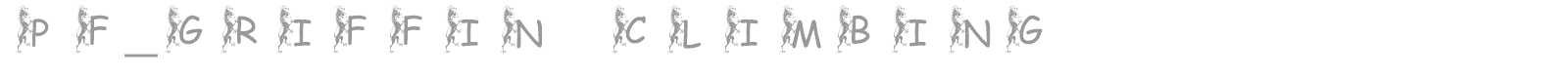 pf_griffin climbing font preview