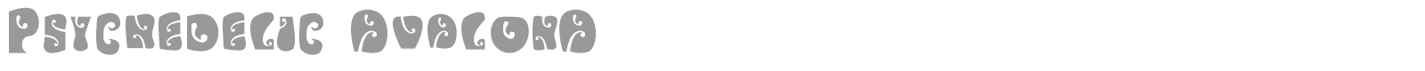 Psychedelic AvalonA font preview
